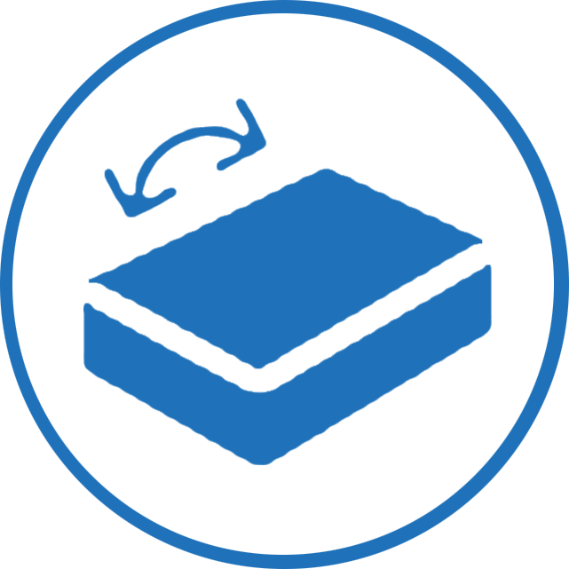 Този матрак е предназначен да се използва от двете страни, тъй като има мемори пяна на всяка от тях.